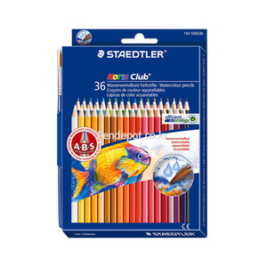 스테들러 수채색연필 36색세트 +붓증정 [144 10ND36]